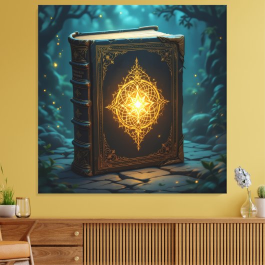 Tempel des Wissens – Die ewige Bibliothek   Leinwanddruck (Insitu (Wohnzimmer))