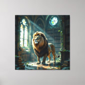 Tempel des Wissens – Die ewige Bibliothek   Leinwanddruck (Vorderseite)