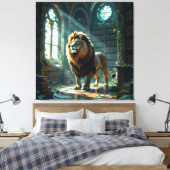 Tempel des Wissens – Die ewige Bibliothek   Leinwanddruck (Insitu (Schlafzimmer))