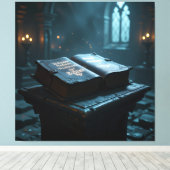 Tempel des Wissens – Die ewige Bibliothek   Leinwanddruck (Insitu (Holzboden))