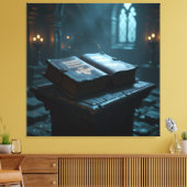 Tempel des Wissens – Die ewige Bibliothek   Leinwanddruck (Insitu (Wohnzimmer))