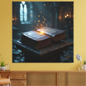 Tempel des Wissens – Die ewige Bibliothek Leinwanddruck (Insitu (Wohnzimmer))