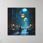 Tempel des Wissens – Die ewige Bibliothek Leinwanddruck (Vorderseite)