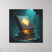 Tempel des Wissens – Die ewige Bibliothek   Leinwanddruck (Vorderseite)