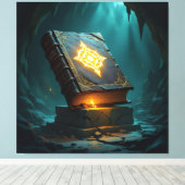 Tempel des Wissens – Die ewige Bibliothek Leinwanddruck (Insitu (Holzboden))