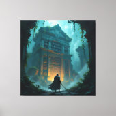 Tempel des Wissens – Die ewige Bibliothek   Leinwanddruck (Vorderseite)