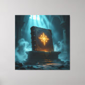 Tempel des Wissens – Die ewige Bibliothek Leinwanddruck (Vorderseite)