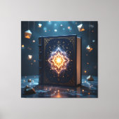 Tempel des Wissens – Die ewige Bibliothek Leinwanddruck (Vorderseite)