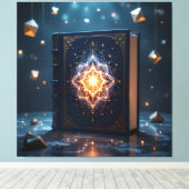 Tempel des Wissens – Die ewige Bibliothek Leinwanddruck (Insitu (Holzboden))