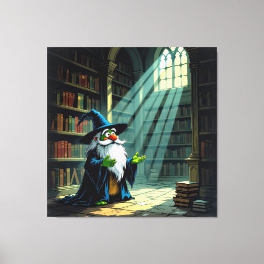 Tempel des Wissens – Die ewige Bibliothek   Leinwanddruck (Vorderseite)