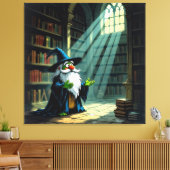 Tempel des Wissens – Die ewige Bibliothek   Leinwanddruck (Insitu (Wohnzimmer))