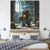 Tempel des Wissens – Die ewige Bibliothek Leinwanddruck (Insitu (Schlafzimmer))