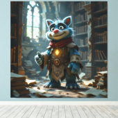 Tempel des Wissens – Die ewige Bibliothek   Leinwanddruck (Insitu (Holzboden))