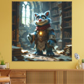 Tempel des Wissens – Die ewige Bibliothek   Leinwanddruck (Insitu (Wohnzimmer))