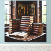 Tempel des Wissens – Die ewige Bibliothek Leinwanddruck (Insitu (Holzboden))