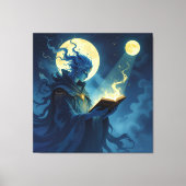 Tempel des Wissens – Die ewige Bibliothek   Leinwanddruck (Vorderseite)