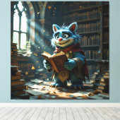 Tempel des Wissens – Die ewige Bibliothek Leinwanddruck (Insitu (Holzboden))