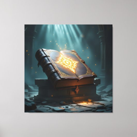 Tempel des Wissens – Die ewige Bibliothek   Leinwanddruck (Vorderseite)