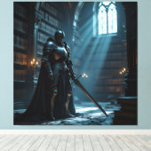 Tempel des Wissens – Die ewige Bibliothek   Leinwanddruck (Insitu (Holzboden))