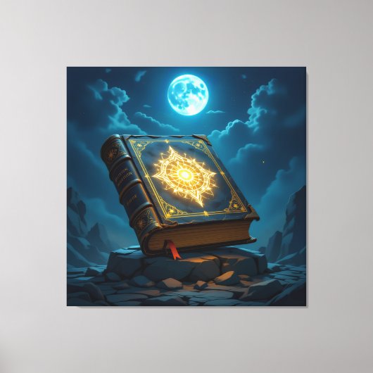 Tempel des Wissens – Die ewige Bibliothek   Leinwanddruck (Vorderseite)