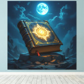 Tempel des Wissens – Die ewige Bibliothek Leinwanddruck (Insitu (Holzboden))