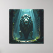 Tempel des Wissens – Die ewige Bibliothek   Leinwanddruck (Vorderseite)