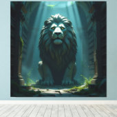 Tempel des Wissens – Die ewige Bibliothek Leinwanddruck (Insitu (Holzboden))