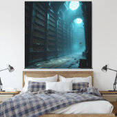 Tempel des Wissens – Die ewige Bibliothek   Leinwanddruck (Insitu (Schlafzimmer))