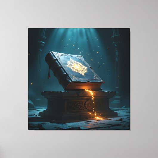 Tempel des Wissens – Die ewige Bibliothek   Leinwanddruck (Vorderseite)