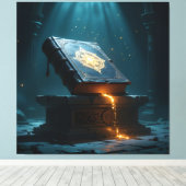 Tempel des Wissens – Die ewige Bibliothek   Leinwanddruck (Insitu (Holzboden))