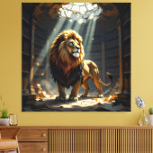 Tempel des Wissens – Die ewige Bibliothek Leinwanddruck (Insitu (Wohnzimmer))