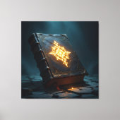 Tempel des Wissens – Die ewige Bibliothek Leinwanddruck (Vorderseite)