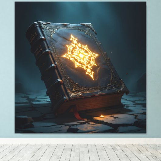 Tempel des Wissens – Die ewige Bibliothek Leinwanddruck (Insitu (Holzboden))