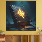 Tempel des Wissens – Die ewige Bibliothek Leinwanddruck (Insitu (Wohnzimmer))