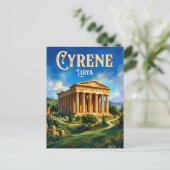 Tempel des Zeus, Kyrene Libyen Postkarte (Stehend Vorderseite)