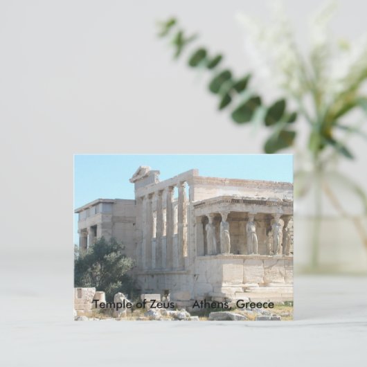 Tempel des Zeus Postcard Postkarte (Stehend Vorderseite)