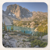 Tempel-Felsspitze und zweiter See Rechteckiger Pappuntersetzer (Vorderseite)