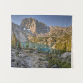 Tempel-Felsspitze und zweiter See Wandteppich (Vorderseite (Horizontal))