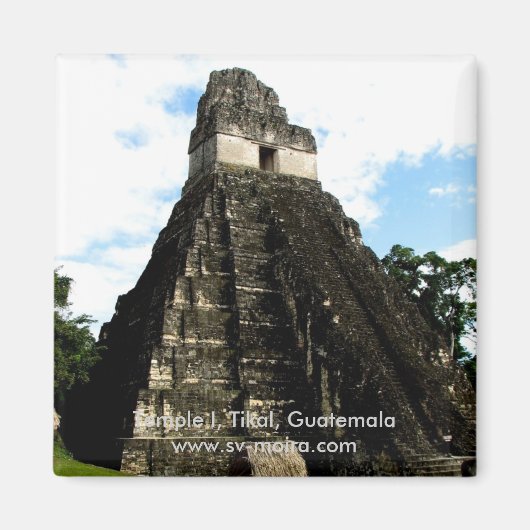 Tempel I, Tikal, Guatemala Magnet (Vorne)