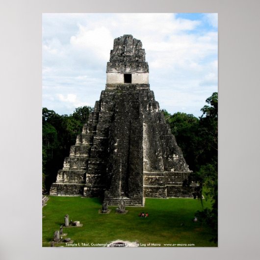 Tempel I, Tikal, Guatemala Poster (Vorne)