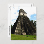 Tempel I, Tikal, Guatemala Postkarte (Vorne/Hinten)