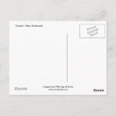 Tempel I, Tikal, Guatemala Postkarte (Rückseite)