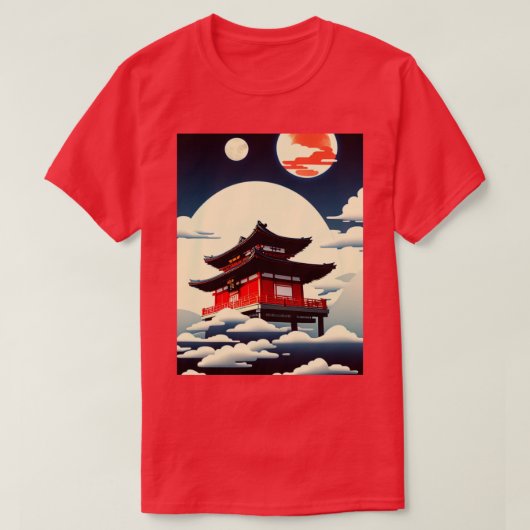 Tempel im Himmel T-Shirt (Design vorne)