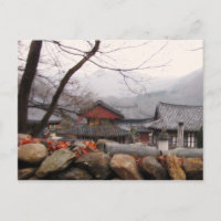Tempel im ländlichen Südkorea, Herbst