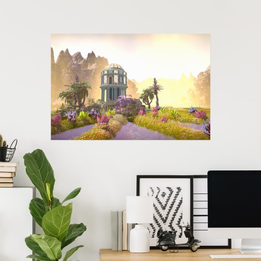 Tempel im Tal Poster (Heimbüro)