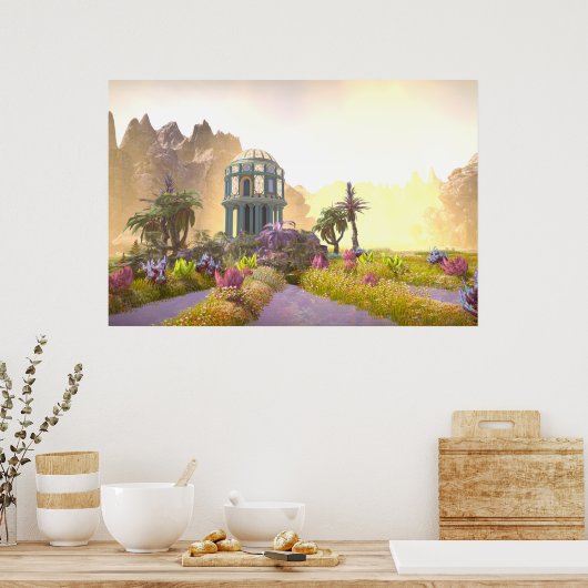 Tempel im Tal Poster (Küche)