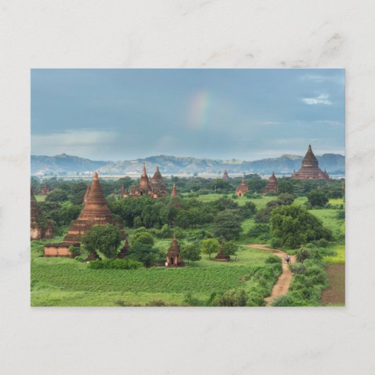 Tempel in Bagan, Myanmar Postkarte (Vorderseite)