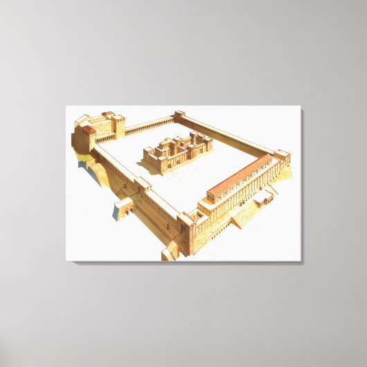 Tempel in Jerusalem. Herod-Tempel Leinwanddruck (Vorderseite)
