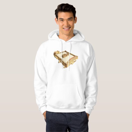 Tempel in Jerusalem. Herods Tempel Hoodie (Vorne ganz)