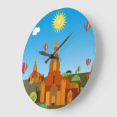 Tempel in Kambodscha Große Wanduhr (Winkel)